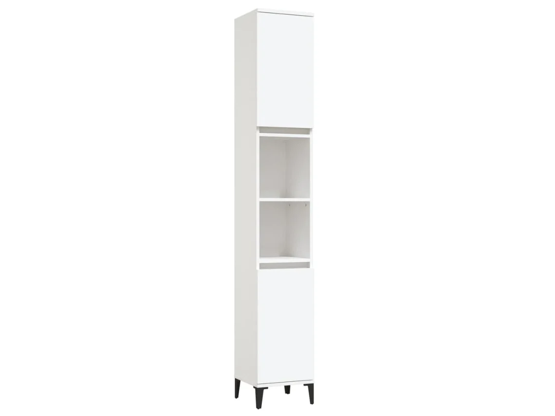Bathroom Cabinet, Bathroom Cabinets Vidaxl Branco Madeira Processada (n/a)