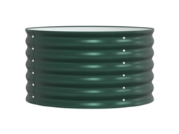 Conjunto 1 Vaso De Metal Vidaxl Verde Aço (80 X 80 X 44 Cm)