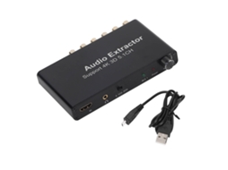 Aetheria extractora de Áudio Rca 4k 3d 5.1ch Interface Multimídia Hd Conversor Analógico para Ps4 Dvd Tv