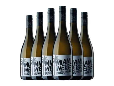 Vinho branco EMIL BAUER White Label Miami Weiss Pinot Branco Pfälz (0.75 L - 6 Unidades)