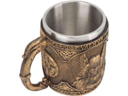 Caneca De Cerveja Em Aço Inoxidável E Resina, Dupla Camada, Resistente A Altas Temperaturas, Estampa Gokoco