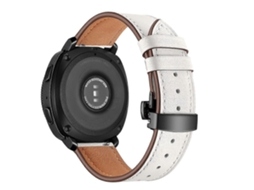 Pulseira De Couro Preta Com Fecho Borboleta De 22 Mm Para Huawei Watch Gt2e / Gt2 46 Mm (preta)
