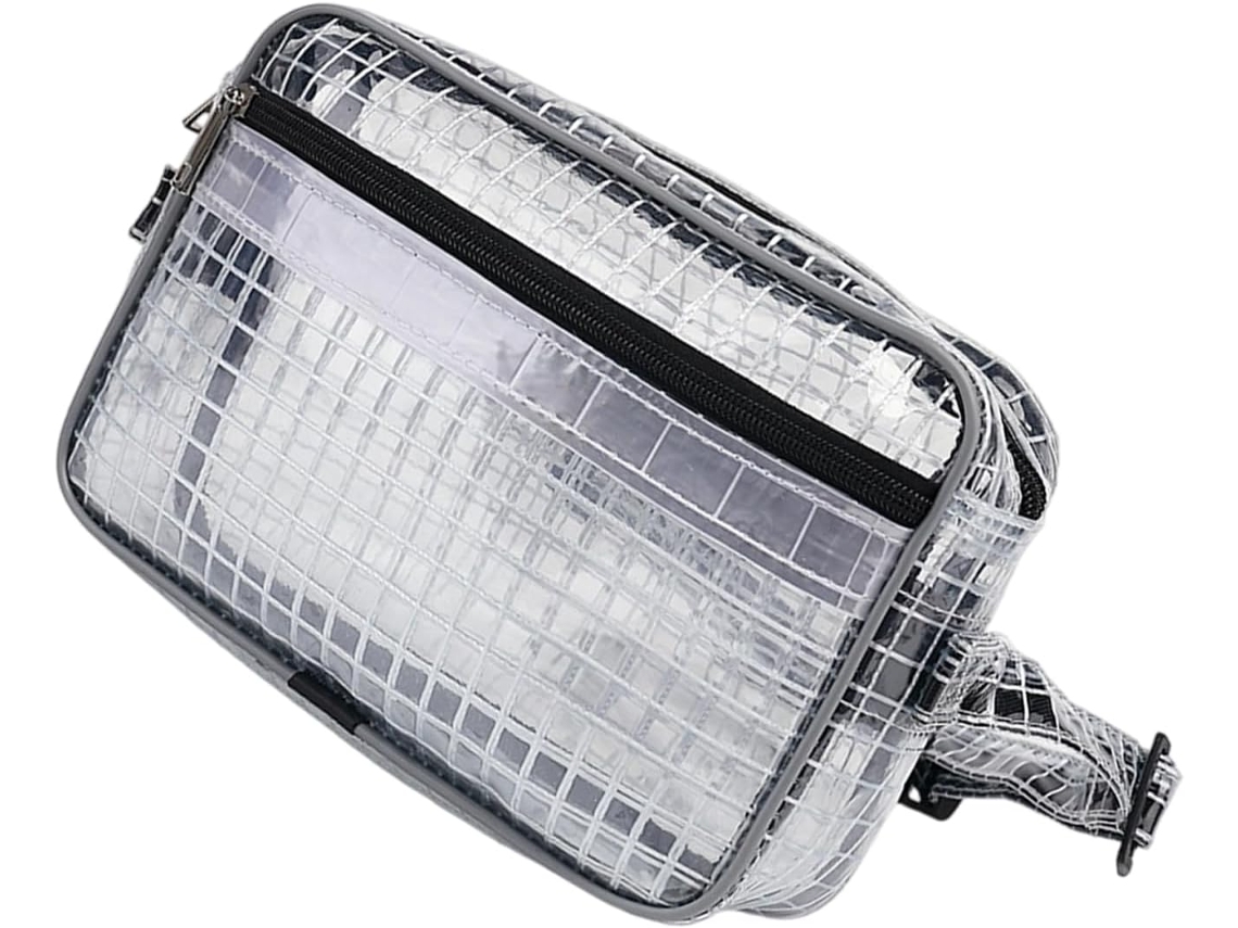 Bolsa De Cintura Transparente Em Tela, Bolsa Para Ferramentas Em Pvc, Cinto Ajustável, Para Atividades Ao Ar Livre