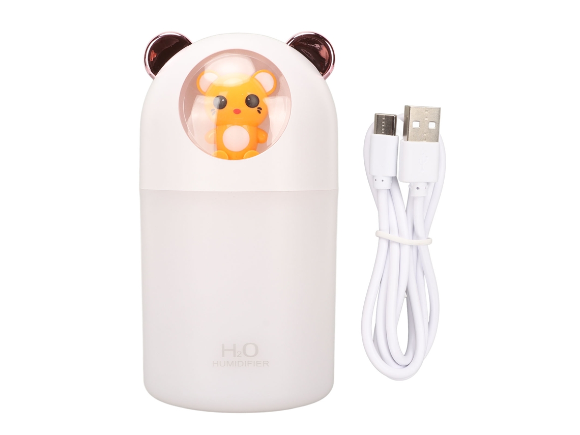 Mini Umidificador De 280 Ml, 2 Modos De Pulverização, 25 Db, Ruído Mais Baixo, Umidificador Usb Com Luzes Noturnas Coloridas Para Casa, Quarto, Escrit