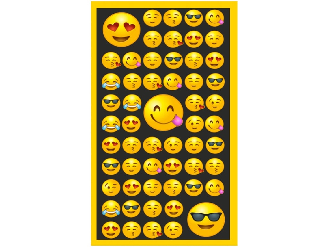 Toalha De Praia Microfibra Muitos Emojis