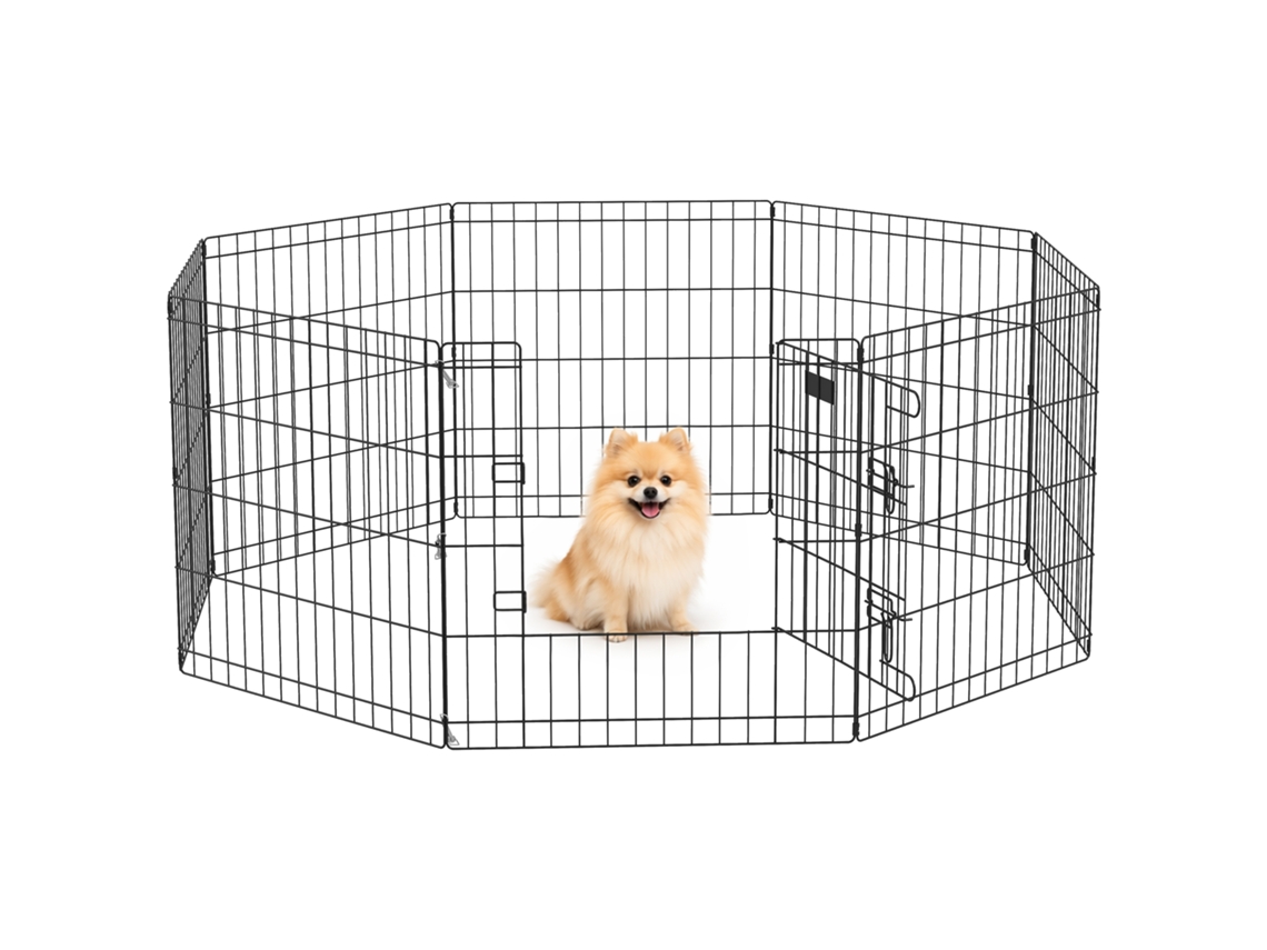 Recinto For Dogs Gives Outdoor Is Indoor With 8 Pannelli Has Steel Is Door. 61 X 61cm. Black