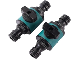 Conector rápido de manguera de jardín 16mm, con torneira de doble vía | S/MARCA