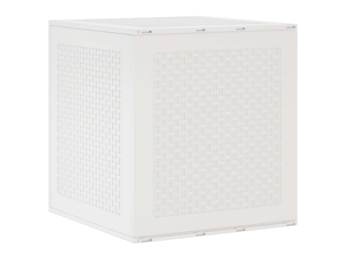 Vidaxl Caixa De Armazenamento Branco 55 X 53 X 57 Cm Polipropileno