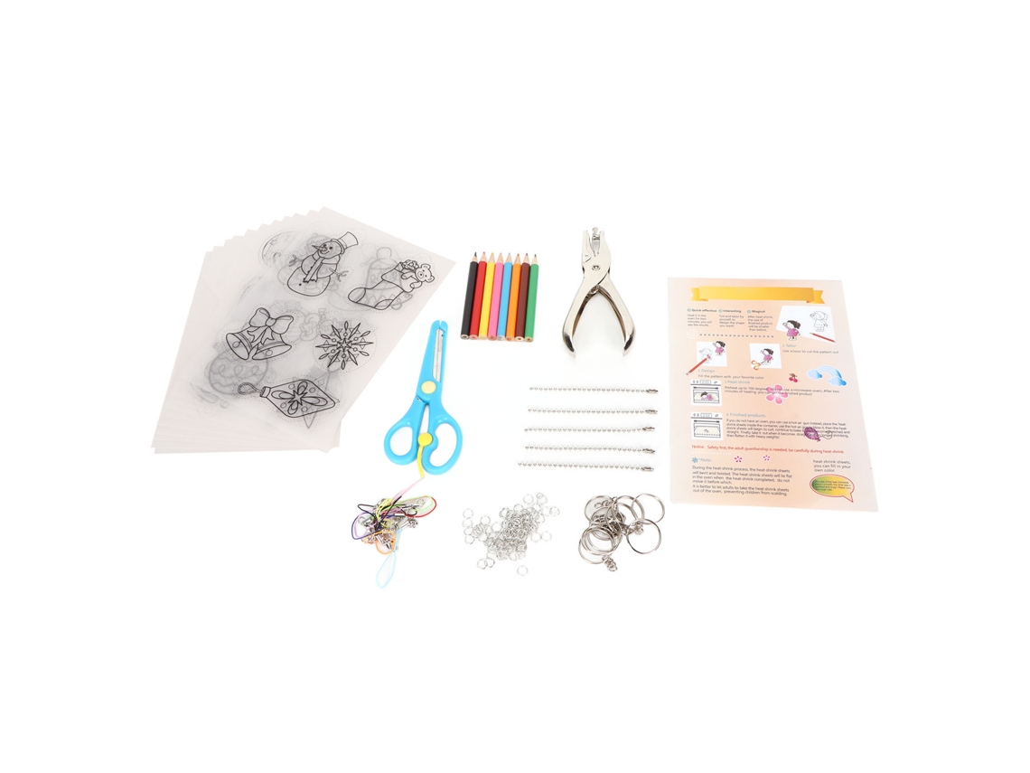 Kit De Folhas Termorretráteis Papel De Arte Shrinky Dink