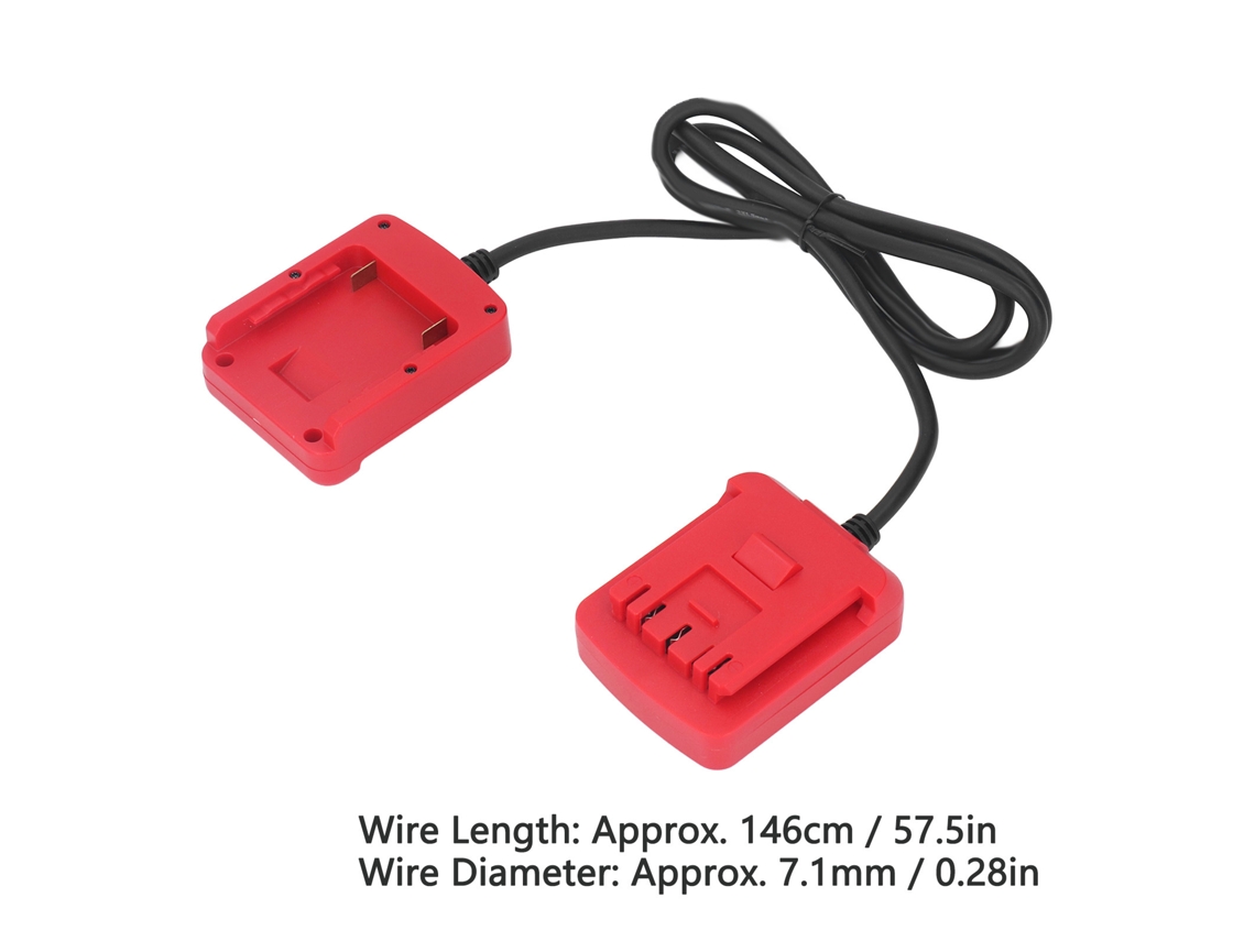 Adaptador Bateria Ferramenta Com Cabo Redutor Peso