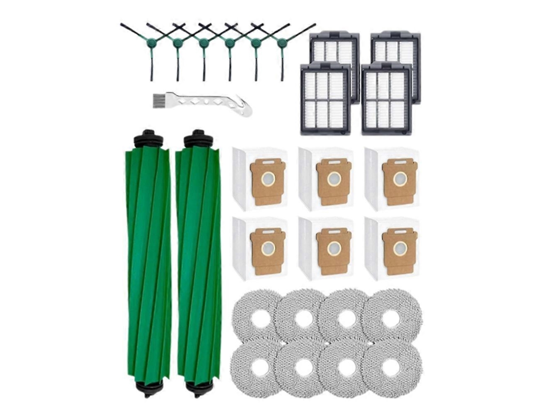 Conjunto De 27 Peças De Acessórios Para Varredora Combinada Plus 505/405: Escova Principal, Escova Lateral, Esfregão, Filtro E Sacos De Pó.