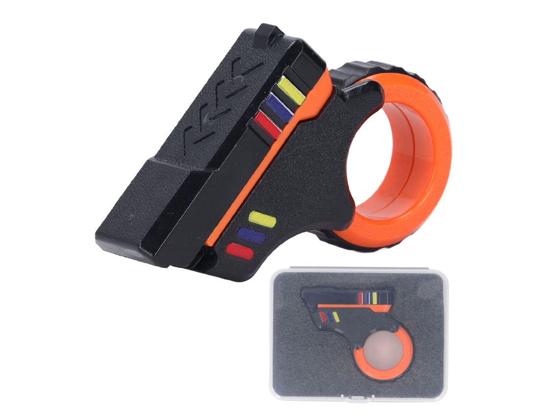 Primerox brinquedo de Alivio de Estresse Magnetic 3d Slider Antideslizante para Ponta Dos Dedos Laranja+preto