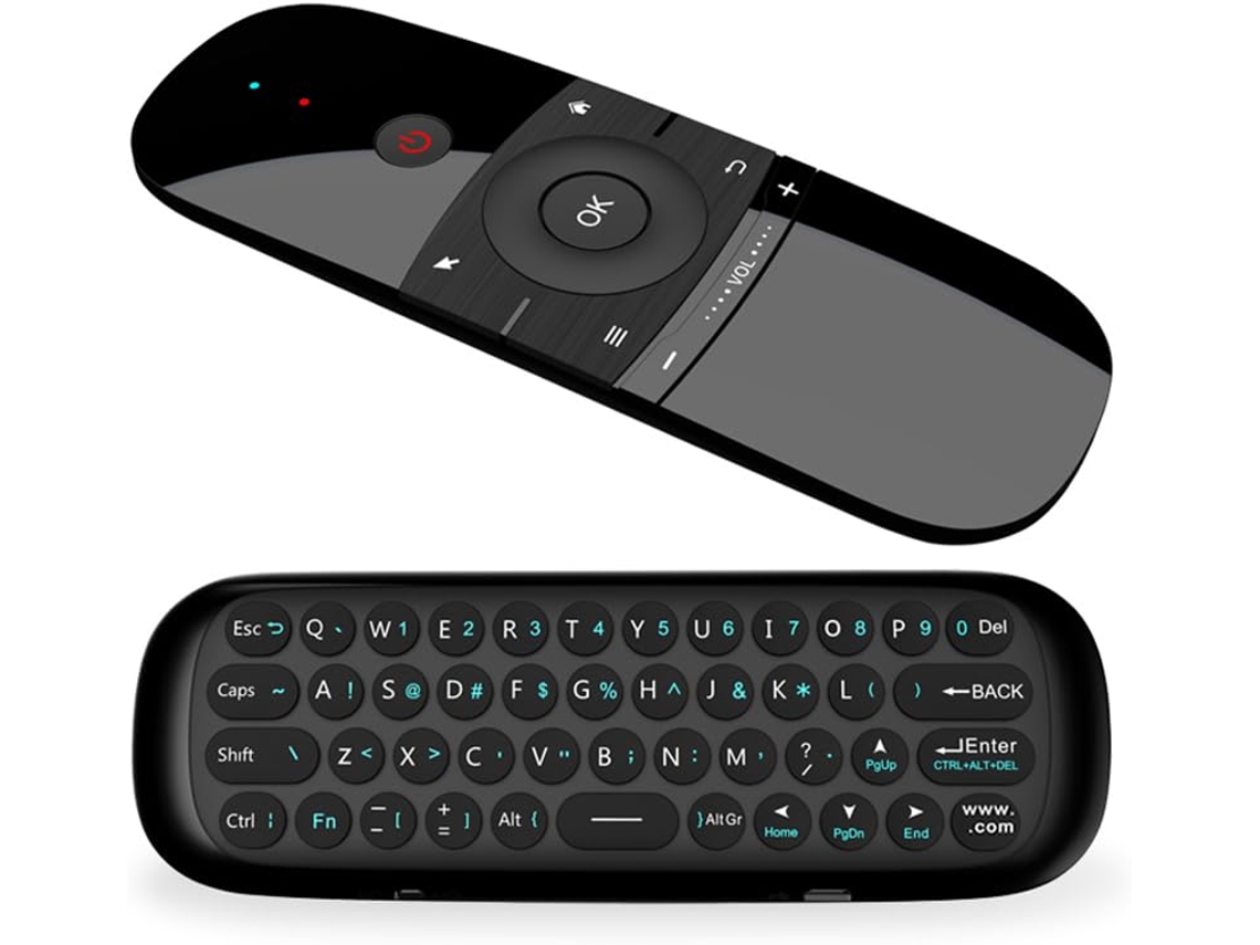 Controle remoto Air Mouse com teclado e IR para Android TV, Smart TV, PC e projetor ZYBLSSBB