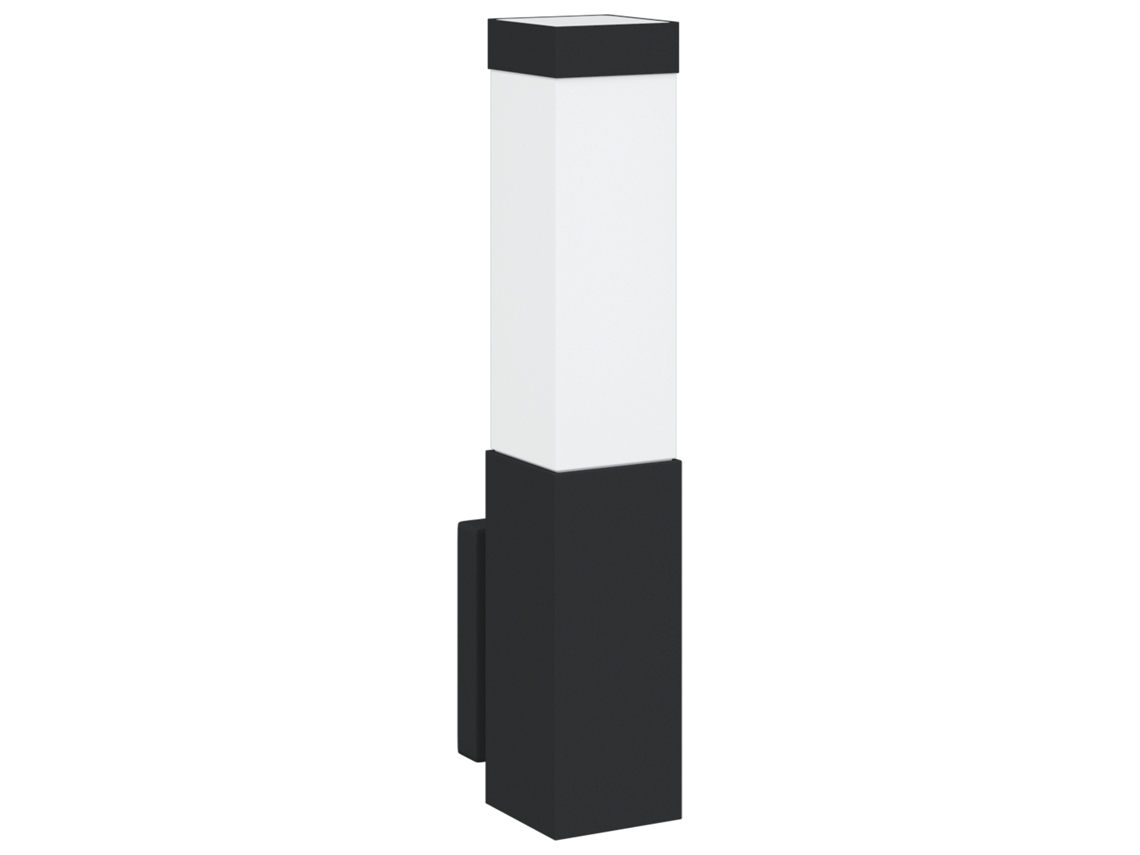 Luz De Parede Externa Preto Aço Inoxidável Ip44 Vidaxl Preto Metal
