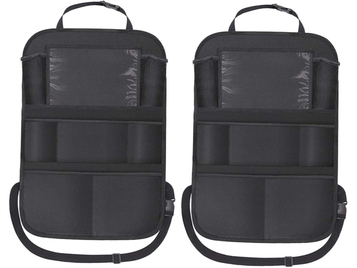 Organizador De Assento De Carro De 2 Peças Com Vários Bolsos, Grande Capacidade, Fácil Instalação E Armazenamento.