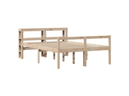 Senior Bed, Senior Beds Vidaxl Marrom Madeira De Pinho (120 X 200 Cm)