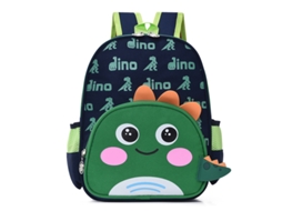 Mochila Eifson 3d Para Creche, 3-6 Anos, Divertida - Verde