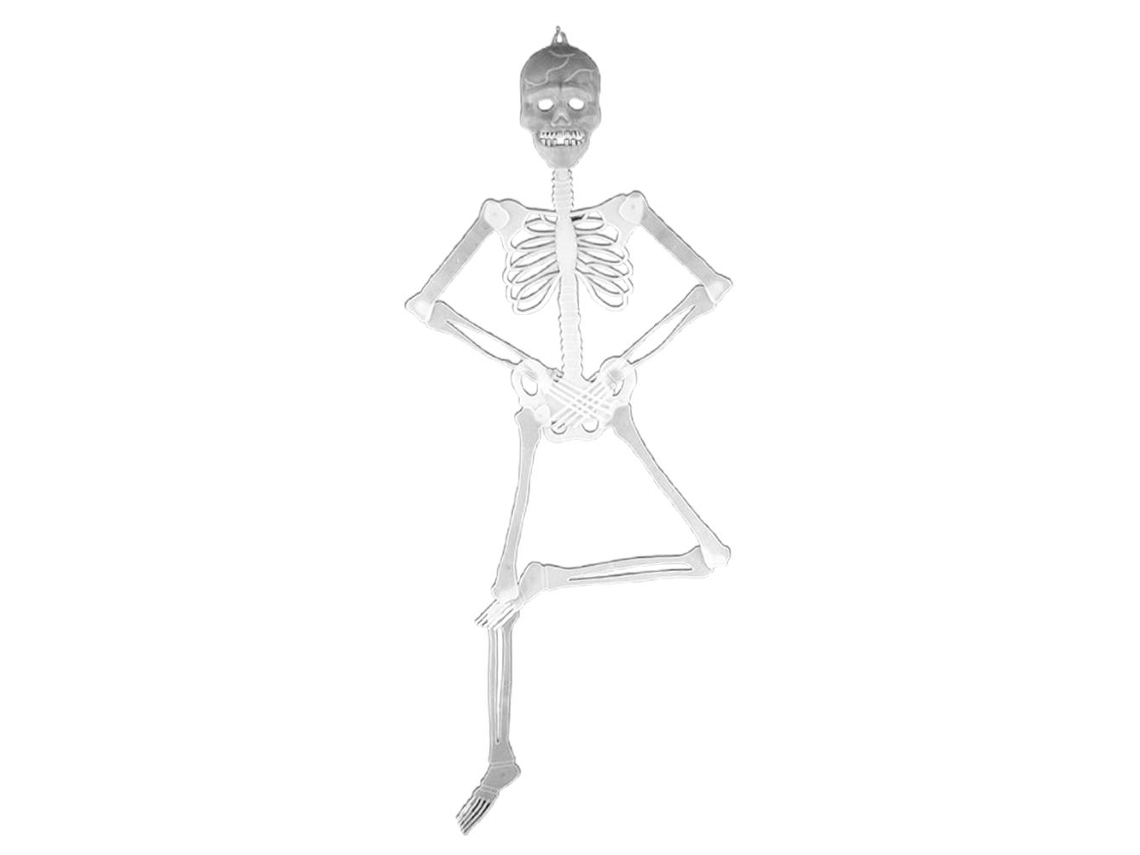 Decoração Halloween Laxiscreed Com Fantasma E Esqueleto Luminoso Para Casa Assombrada