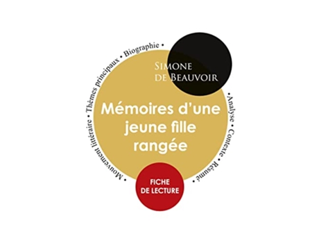 Livro Fiche de lecture Mémoires dune jeune fille rangée Étude intégrale French Edition de Simone de Beauvoir (Francês)