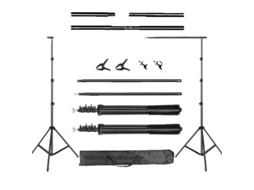 Suporte Para Fundo De Fotografia, Sistema De Suporte, Bolsa De Transporte,2.6x3m,flexível Sem Sacos De Areia Oem