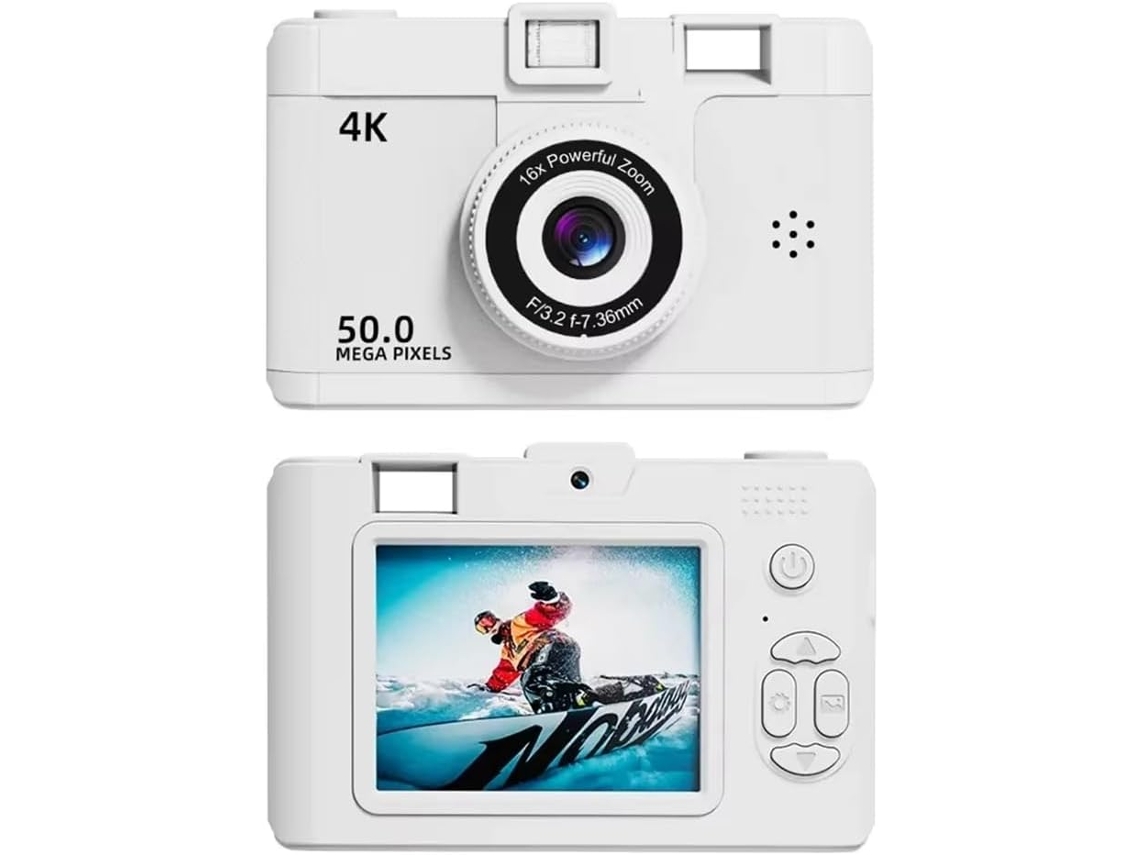 Câmera Digital Retrô 4K com Lente Dupla SFUSHOS