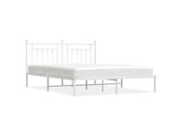 Bed Frame, Bed Frames Vidaxl Branco Aço (180 X 200 Cm)
