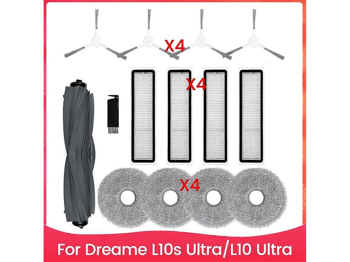 Para Dreame L10s Ultra/l10 Ultra, Compatível Com Xiaomi Robot Vacuum X20+ Plus, Escova Lateral Principal, Filtro Hepa E Acessórios.