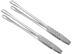 Conjunto De Pinças Para Churrasco Popetpop Em Aço Inoxidável, Com Cabo Antiderrapante