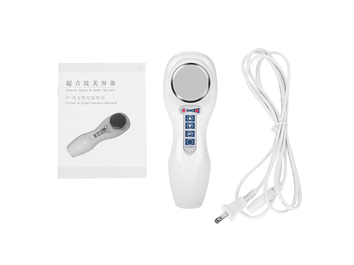 Aparelho de beleza portátil ultrassônico com LED para emagrecimento corporal e facial