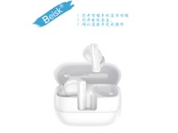 True Wireless Bluetooth Earbuds, Black/white Tws In Ear Headphones Beisk