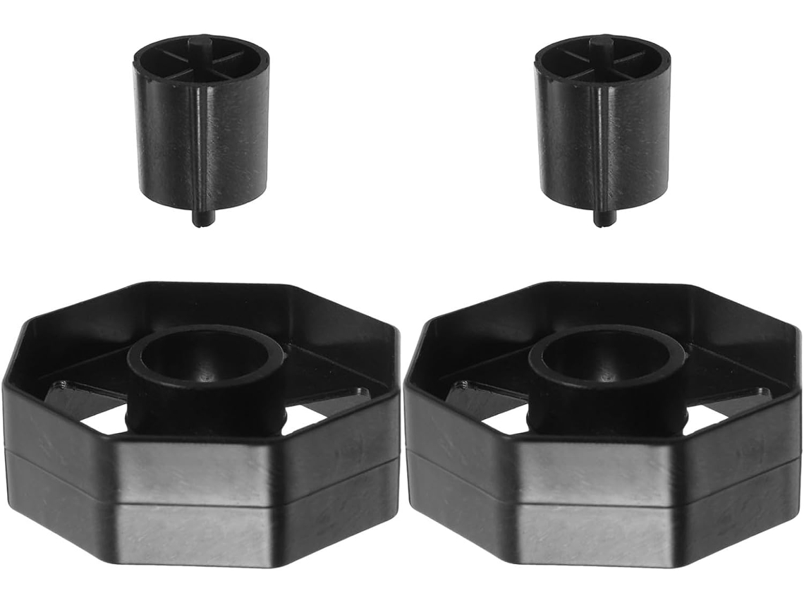 Conjunto Genérico De 2 Dispensadores Grandes Fita Adesiva Plástico Preto Resistente, Com Encaixe E Dispensação Suaves
