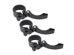 3pcs abraçadeira rápida de selim Mali em alumínio preto, 40mm