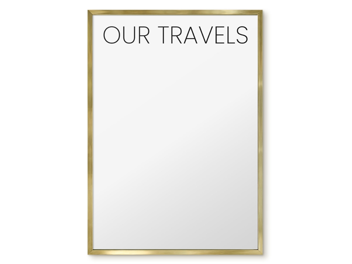 Magnetic Glass Board Our Travels For The Hall Espelharte (50x70 Cm)