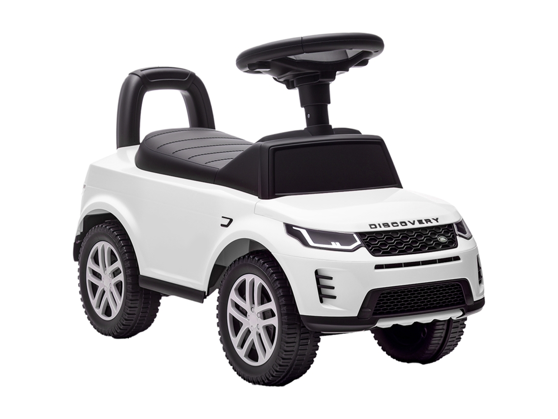 Carro Andador Para Crianças Com Licença De Land Rover Com Armazenamento Buzina Sons De Motor 65,5x28x42 Cm Branco