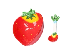 1 Conjunto De Saladeira Com Design De Morango