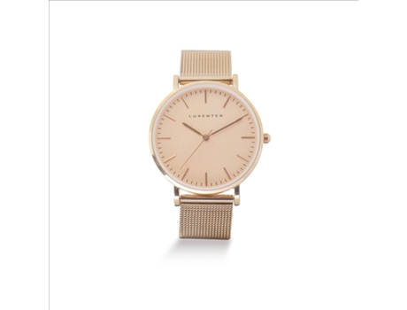 Relógio, banheiro acabado ouro rosa 18k