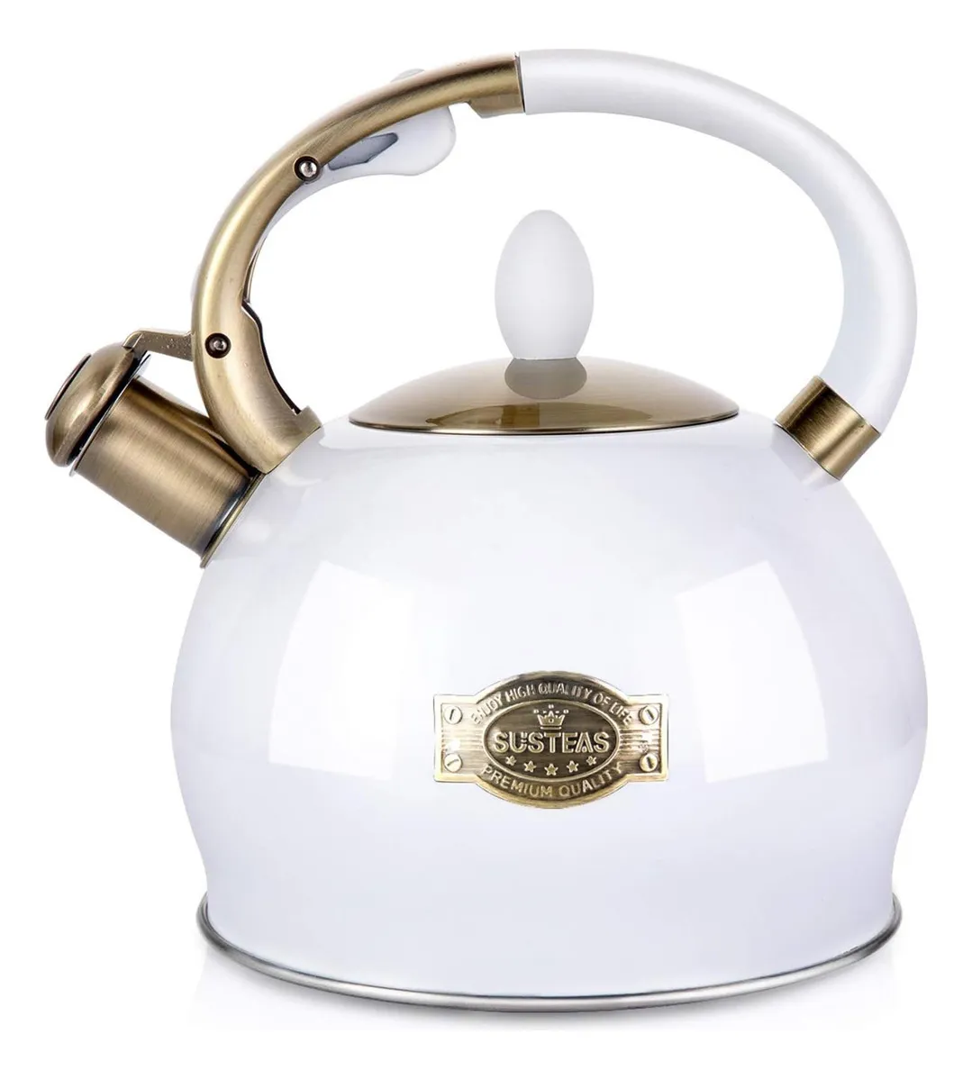 Chaleira De Chá Com Apito Para Fogão Susteas, Bule De Aço Inoxidávelvayotoy