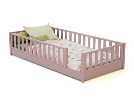 Cama De Chão Infantil De Madeira Sonho Jurababy