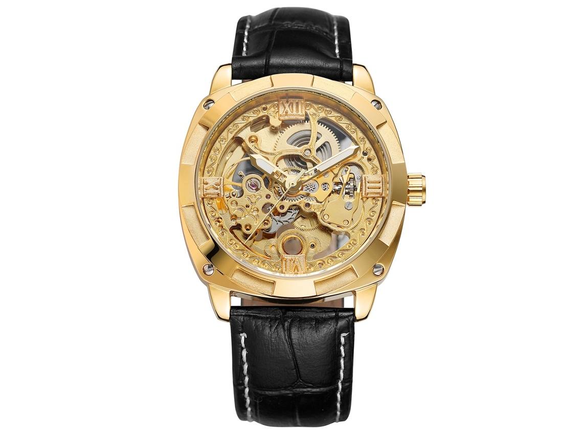 2026 relógio Mecânico Masculino Fashion com Pulseira de Pu