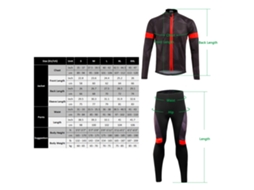 Conjunto de Roupa de Ciclismo de Inverno para Homem S/MARCA