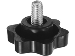 Puxador Healifty Com Cabo Hexagonal, Parafuso, Plástico E Metal, M5x8, Puxador Estrela Preto Para Móveis, Armários E
