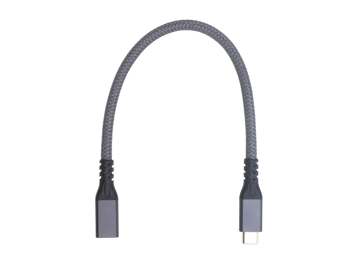 Cabo De Extensão Usb C Macho Para Fêmea 20gbps 240w 4k 60hz Extensor Usb C 3.2 Gen 2 0.25m