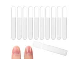 10 Lixas de Vidro Polidor para Unhas Naturais com Estojo NEVEANCE