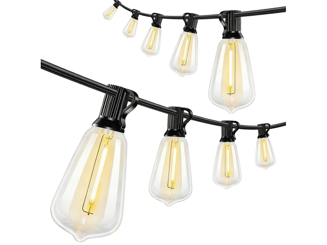 Luminária Solar de Chão em Rattan com Sensor de Luz Automático, Estilo Boho, Ip44, Preta e Amarela.