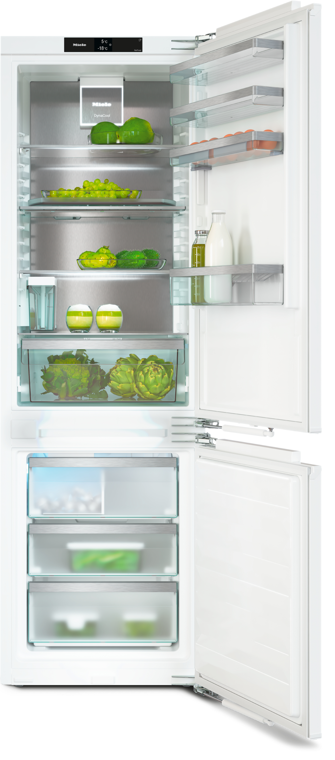 Frigorífico Combinado Encastre MIELE KFN 7785 C (No Frost - 177 cm - 255 L - Branco)