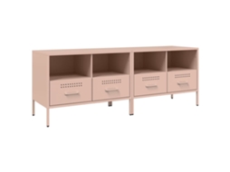 TV Móveis 2 Peças 68x39x50,5 Cm Aço Rosa MAISON EXCLUSIVE