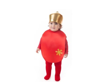 Fantasia de bola de Natal vermelha para bebê