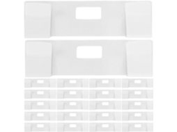 Clips De Ferro Branco Homsfou Para Reparo Persianas Verticais, Fácil Manutenção E Instalação Rápida, Pacote Com 25 Peças