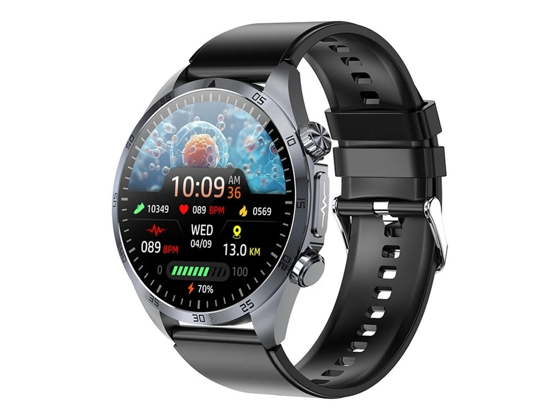 Smartwatch com Bluetooth Chamada Tecido Amoled Monitoramento de Som e Pulso ECG Oxigênio Sem Temperatura Arterial e Monitoramento de Saúde Bestvite