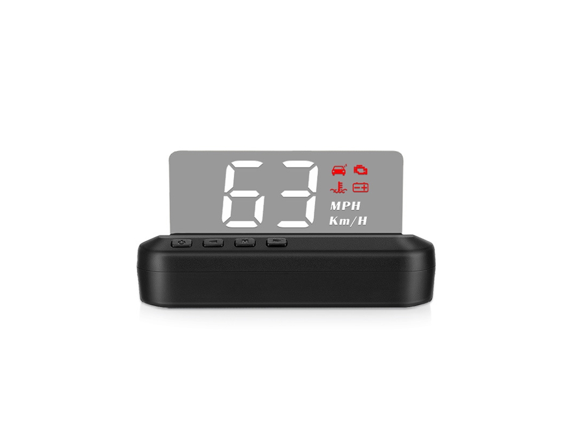 Carro Head-up Display Projetor Digital Veículo Velocímetro Gps Sistema Duplo Tela De Exibição Preto*